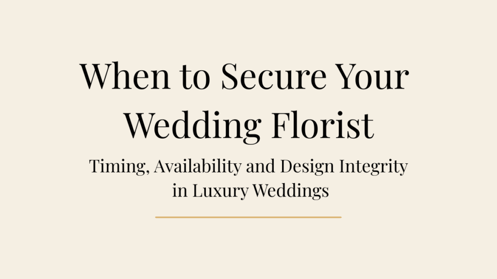 Luxury wedding floral design and large-scale installation planning, exploring timing, logistics, and spatial design in high-end wedding environments, by Flowers by Anya